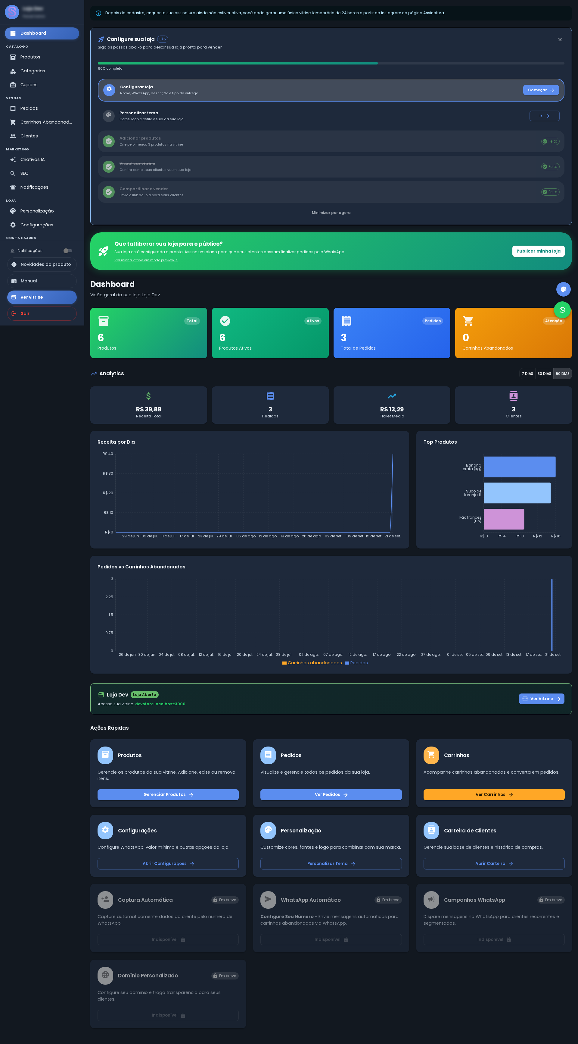 Dashboard — Dark