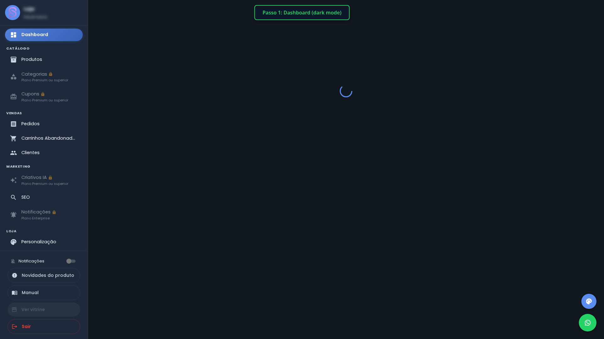 Dashboard — Dark