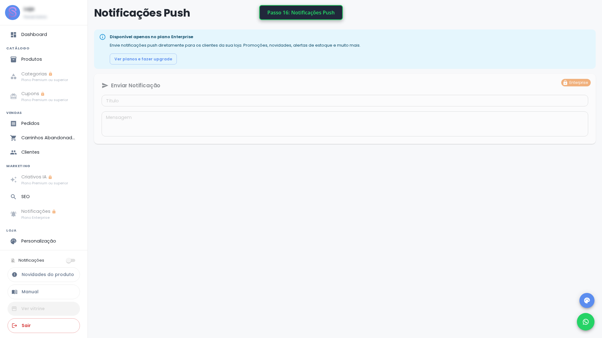 Notificações Push — Light