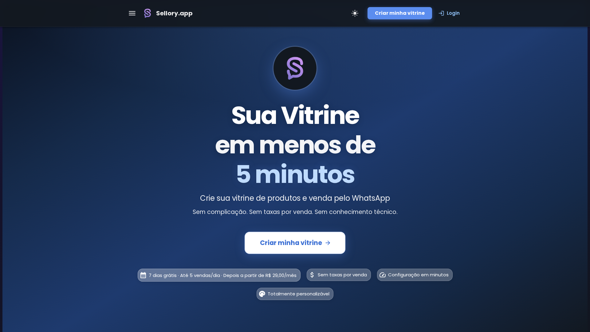 Landing Page — Dark